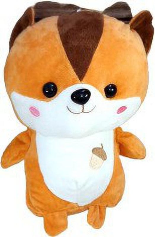 Luipui Squirrel Plush Soft Toys for Kids, Squirrel Stuffed Toy (Browm) 30cm - 30 cm  (Multicolor)