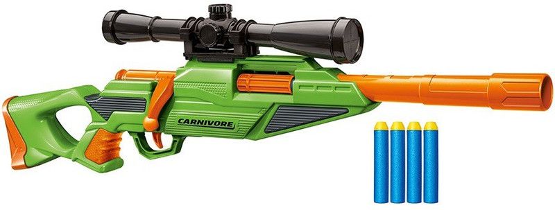 Buzz Bee Air Warriors Carnivore Gun with Bolt Action Blasting Toy Gun Guns & Darts  (Green)