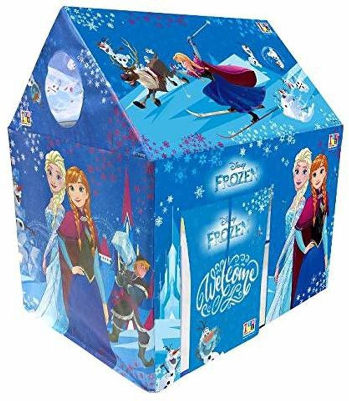 VISIONARY Jumbo Size Extremely Light Weight , Water Proof Kids Play Tent House for 10 Year Old Girls and Boys (Frozen)  (Multicolor)