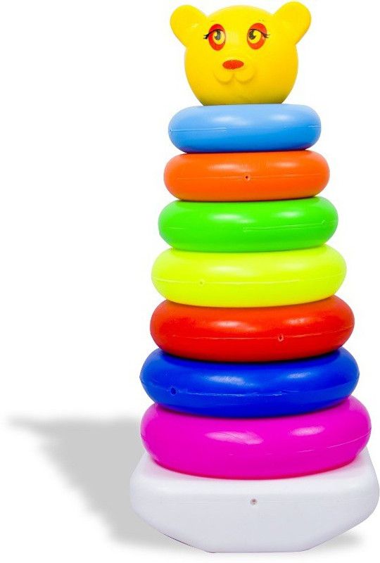 NAVRANGI Teddy Bear Stacking 7 Rings for Toddlers  (Multicolor)