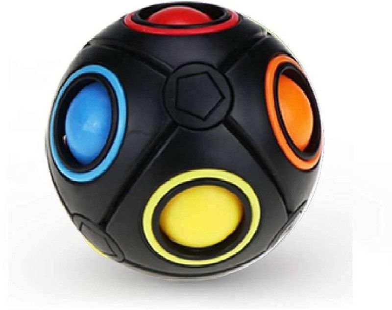 prisma collection Magic Rainbow Ball Goti Fidget Brainteaser Puzzle Cube Toy for Kids and Adults (Multi Color)  (1 Pieces)