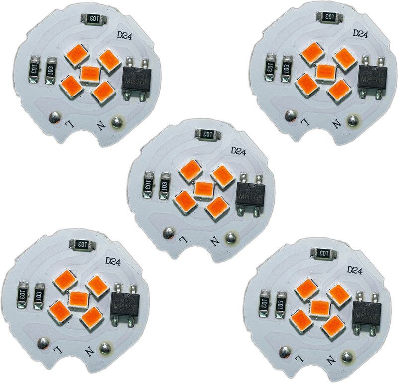 Ovicart Red 3w Round 220v LED Strip Electronic Components Electronic Hobby Kit