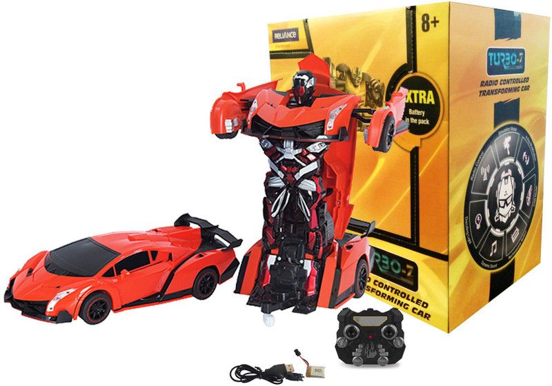 turboz R/C Transforming SportsCar-TT667C  (Multicolor)