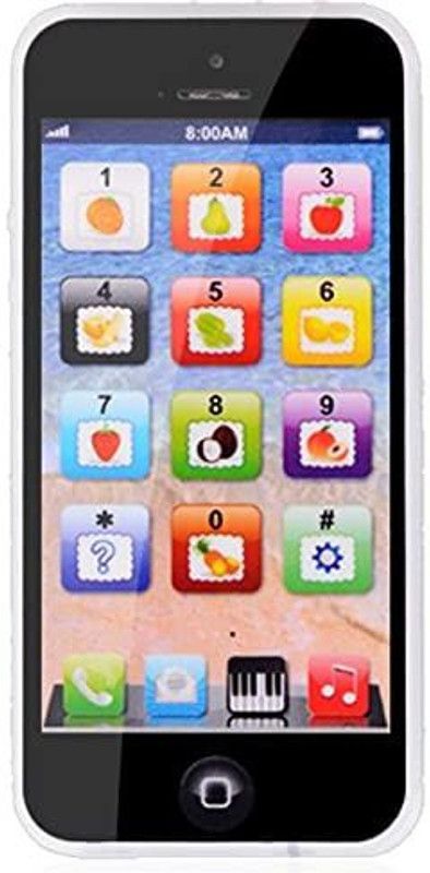 Garvil IQ Toys YPhone Baby Toy Play Cell Phone USB Recharable(Without USB Cable) -Black  (Black)