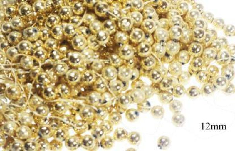 Crafto 250 grams beautiful golden pearl for art making (Size 12 mm)