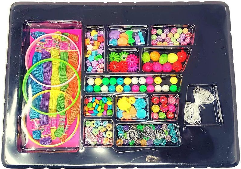 Krypton Jewellery Making Materials Kit for Girls, Art and Craft Set