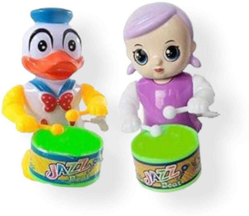 DUGGU FASHION Cute Drummer Pet Toys with Dancing Action for Kids Toys Sound Toys Key-Operated  (Multicolor)
