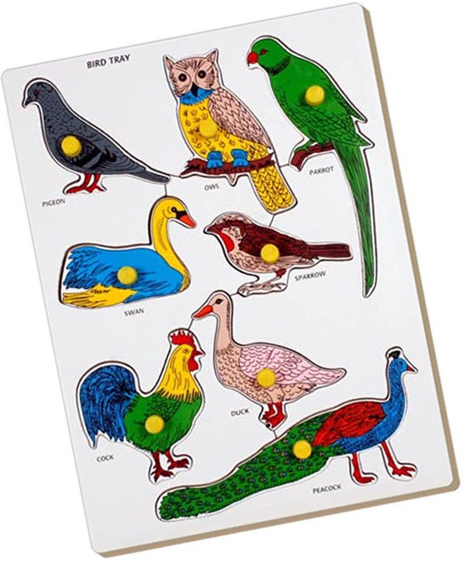 Cyrus HOT SELING Wooden Educational Learning BIRDS BOARD Puzzle for Kids  (Multicolor)