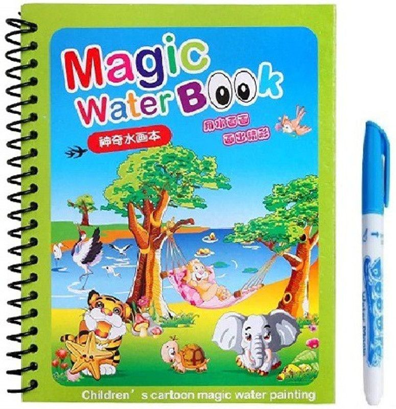 Bodhee Tree Water Painting Reusable Magic Colouring Book|Magic Pen For- Boys & Girls