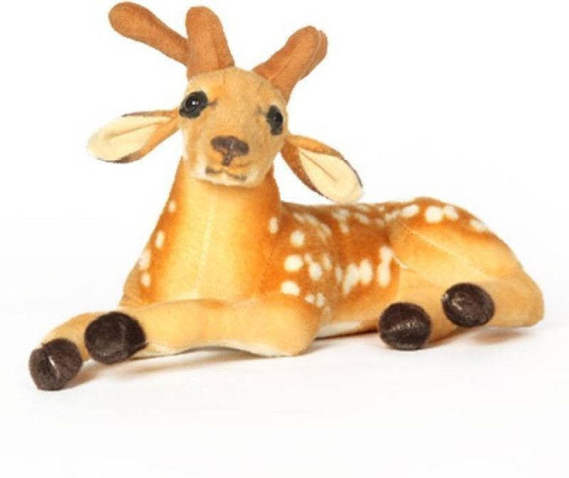 RASHMI CREATION Cute sitting sitting Dear - 16 cm  (Multicolor)