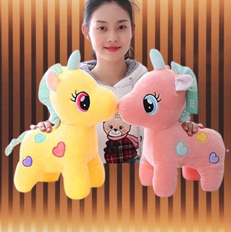 kashish trading company UNICORN SOFT TOY FOR GIFT SET OF - 2 (25-30 CM)10 - 25 cm  (Multicolor)