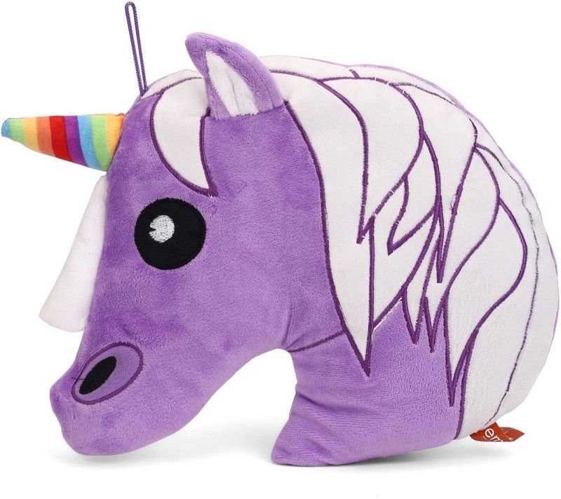 My Baby Excels Emoji Unicorn Purple Plush - 30 cm  (Purple, White)