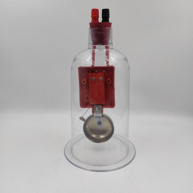 Lexbax Acrylic Jar with Bell 12V DC Operated Used for educational Experiments (PO- 1 )  (Multicolor)