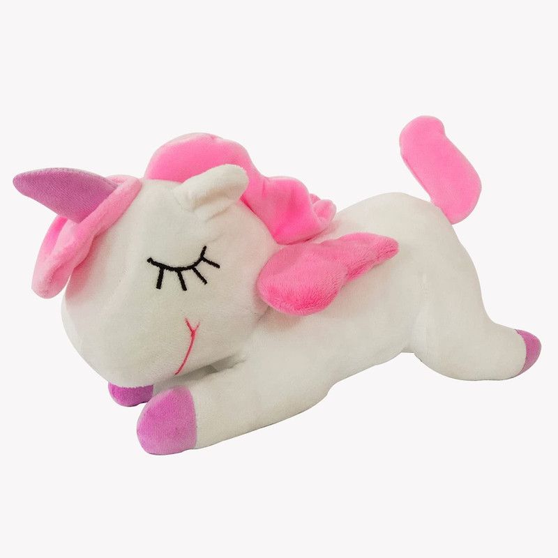 gajus Unicorn Sitting Plush Soft Toy Cute Animal Home Decor Boys/Girls (30 cm, White) - 30 cm  (Multicolor)