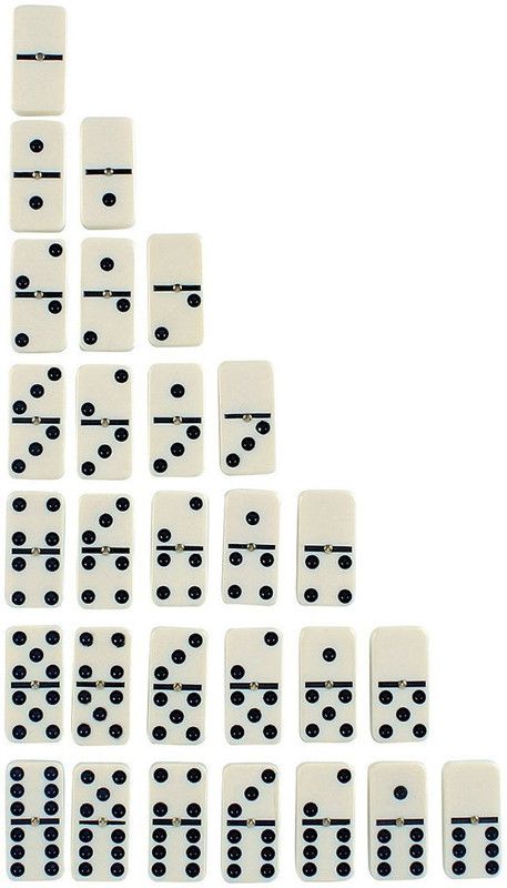 Shoppernation Double Sixes High Quality Domino Set  (Multicolor)