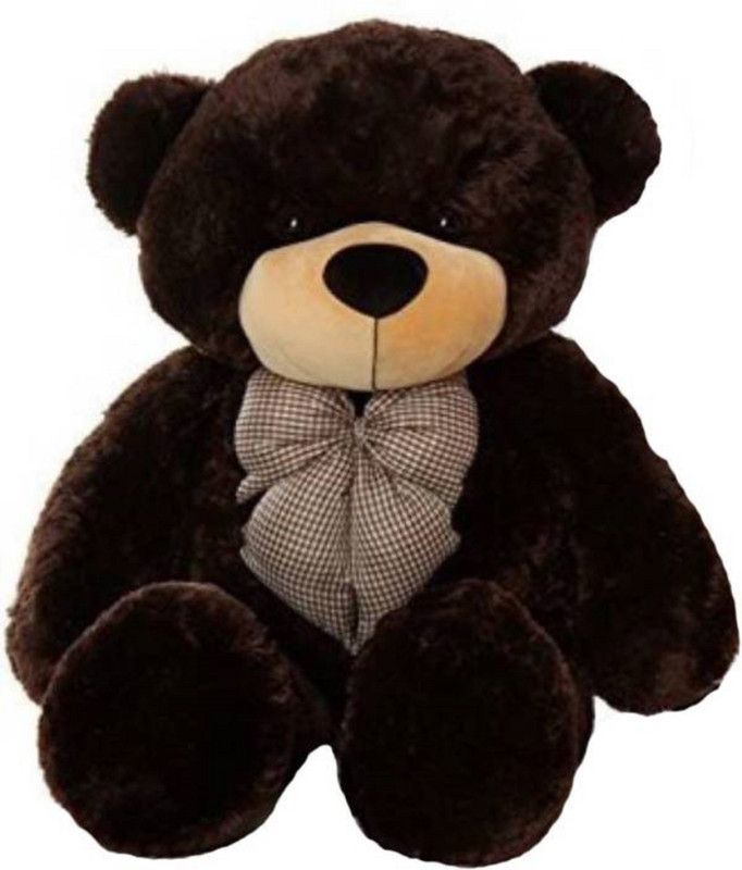 TeddyToy 3 Feet Stuffed Spongy Cute & Soft Teddy Bear (Dark Brown) - 92 cm  (Dark Brown)