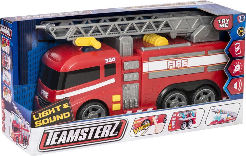 HTI Teamsterz 1416390 Light and Sound Fire Engine Toy, 3-6 Years  (Multicolor)