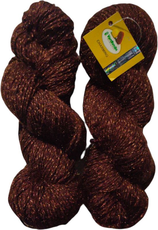 RGSS Vardhman Wool Charming Knitting Yarn (Dark Brown , 200g )