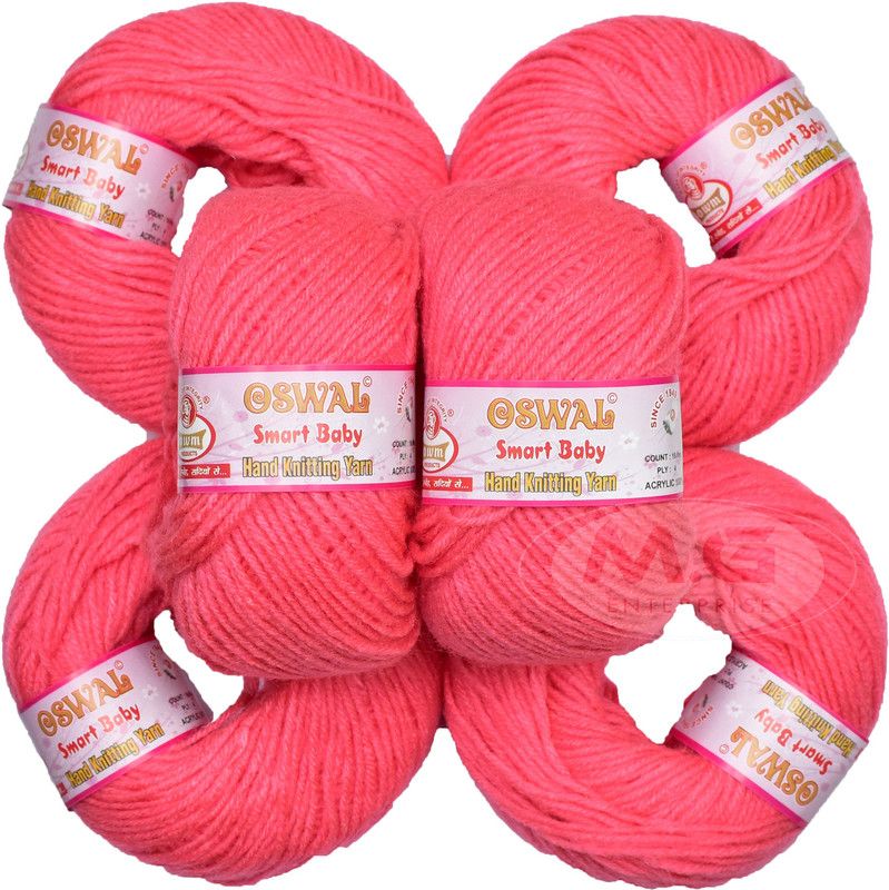 KNIT KING 100% Acrylic Wool Gajri (14 pc) Smart Baby 4 ply Wool Ball Hand Knitting Wool/Art Craft Soft Fingering Crochet Hook Yarn, Needle Knitting Yarn Thread Dyed
