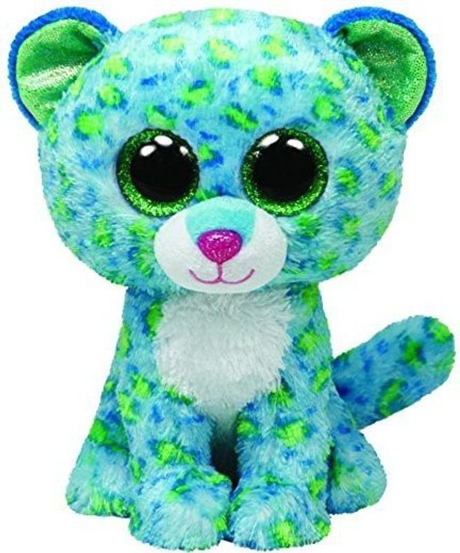 ONRR Collections beanie boos Leona Blue Leopard plush soft toys - 6 inch  (Green)