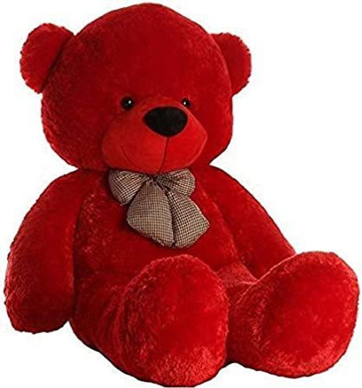 DE NINOS Teddy Bear Soft Toys for Kids, Birthday/Anniversary/Couples (Red, 4 Feet) - 48 inch  (Red)