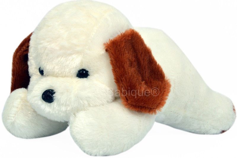 BABIQUE Soft Toys Cute Dog Animal soft Push Toys For Kids Birthday/Home/Car Decoration - 26 cm  (White)