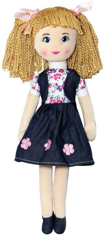 Softbuddies Denim Doll  (Blue)