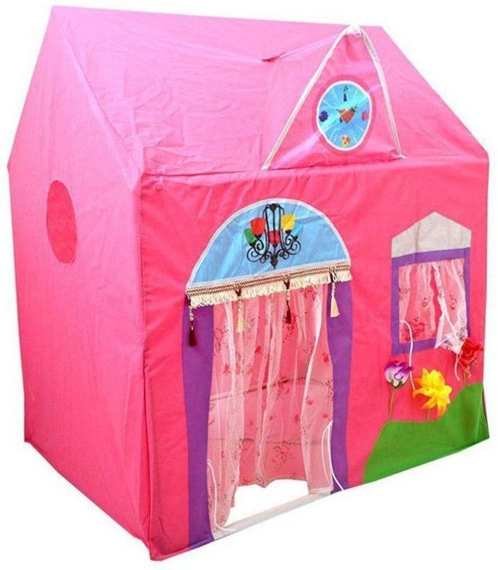 arya enterprise latest Jumbo Size Queen Palace Tent House for Kids  (Pink)
