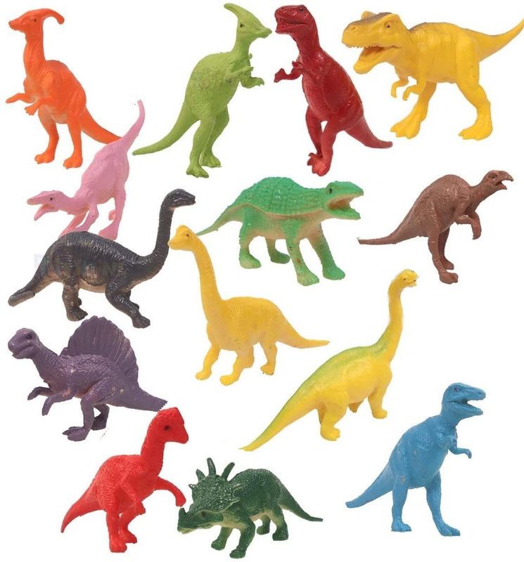 Sakshu Toys Toys Create Your Jungle with Dinosaur Animals Toys Set | A world of DINO you  (Multicolor)