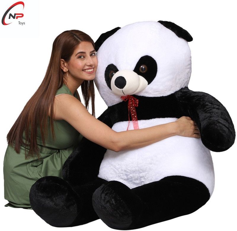 NP Toys 4 FEET PANDA LONG BEAUTIFUL, SPONGY PANDA TEDDY BEAR,GIFT FOR SOMEONE SPECIAL/ ANNIVERSARY GIFT/ VALENTINE GIFT/GIFT FOR GIRLFRIEND/ BIRTHDAY GIFT - 121 cm  (Black, White)