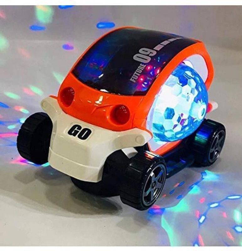 ost company 3d electric car for boys and girls with light,music.(multicolour)  (Multicolor)