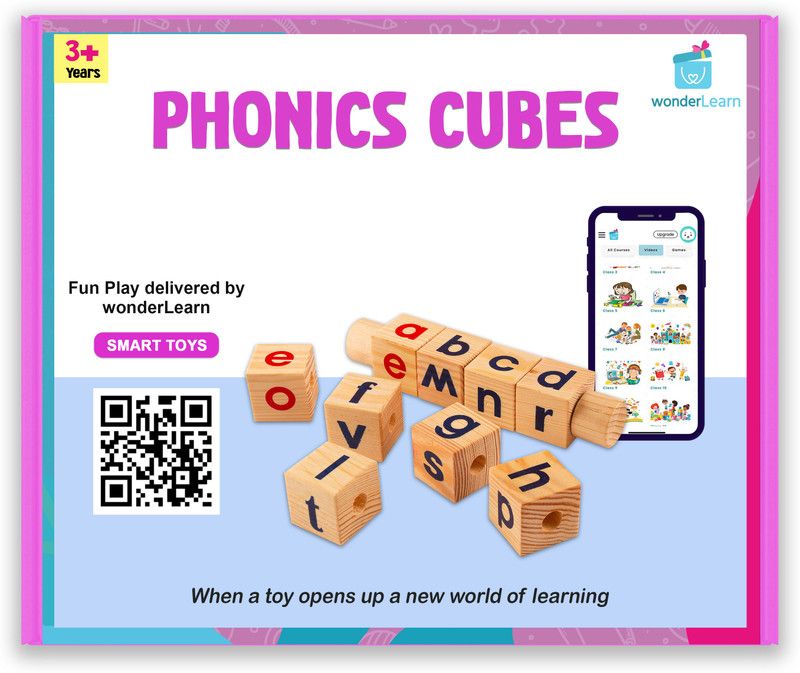 wonderLearn Phonics Word Cubes for learning words & spellings  (1 Pieces)