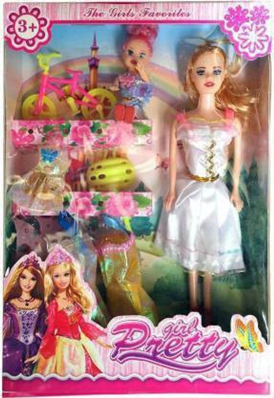 ADR PLAYZONE Doll and baby Doll with accessories and dresses (Multicolor)  (Multicolor)