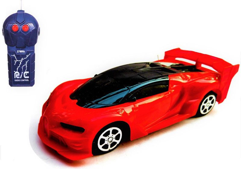 ToyGalaxy Chiron Wireless Remote Control Fast Modern Car With 3D Lights  (Red)