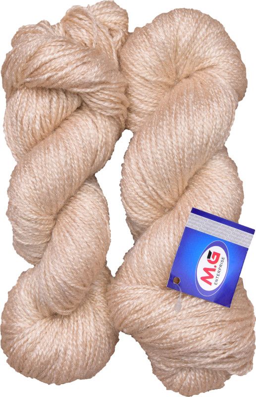 KNIT KING Rabit Excel Light Skin (400 gm) Wool Hank Hand knitting wool / Art Craft soft fingering crochet hook yarn, needle knitting yarn thread dyed