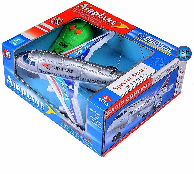 NIYAMAT Airplane Toy Radio Control Running Plane/Moving Aeroplane  (Multicolor)