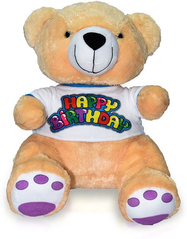 Benny N Bunny Teddy with T-shirt, Light Brown - 69 cm  (Brown)