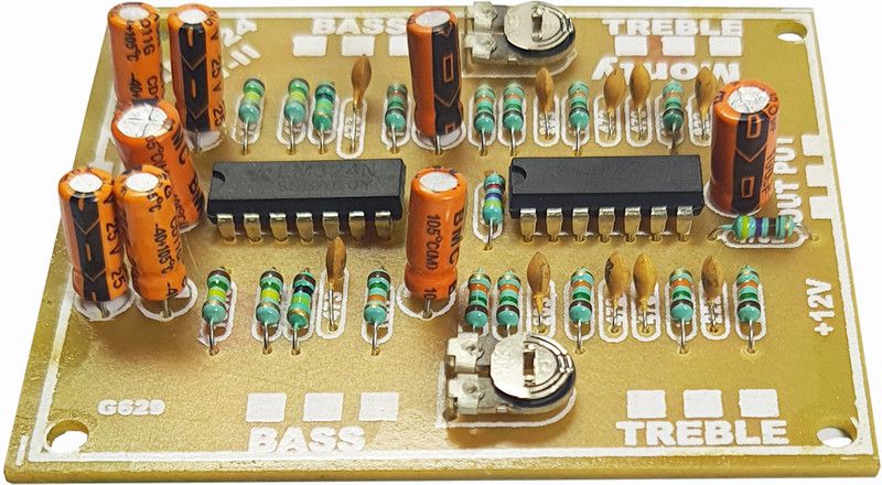 SYMFONIA Bass Treble Control Passive Equalizer Board With Double LM324 IC Electronic Components Electronic Hobby Kit