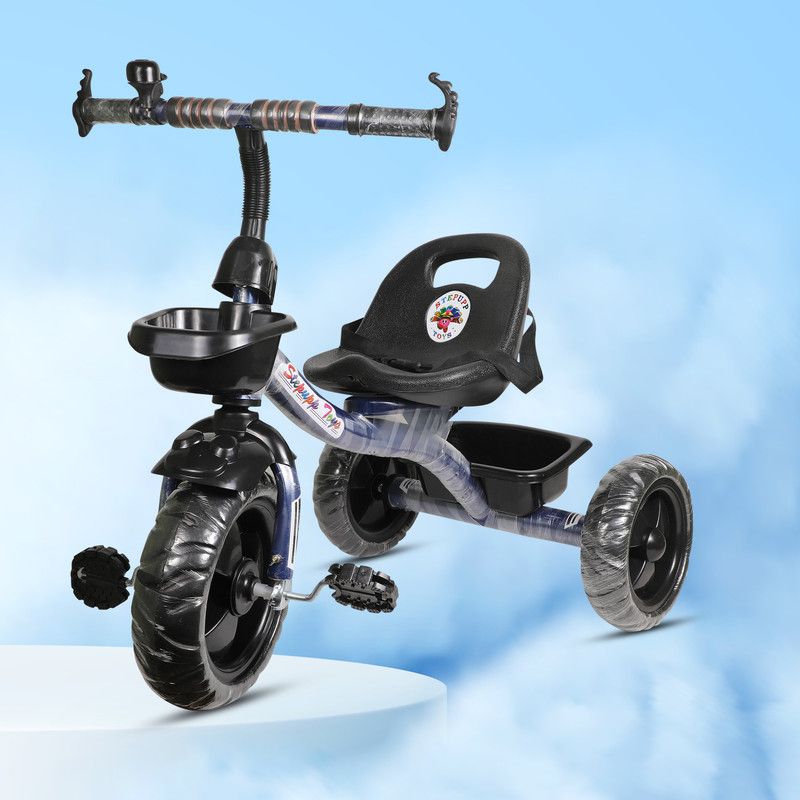DUGGY DGY DARK BLUE FRONT AND BACK BASKET FOR CHILDREN-03 Tricycle  (Multicolor)