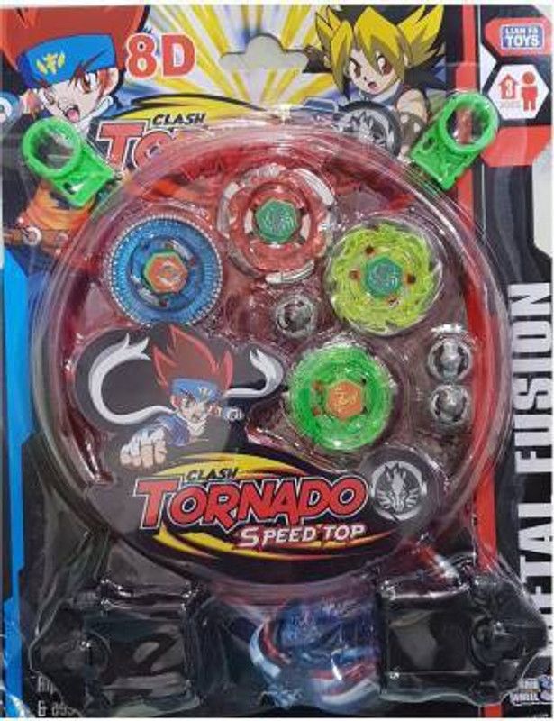 KRISHN COLLECTION Tornado Speed Metal Fusion authfort toy with Stadium (Multicolor)  (Multicolor)