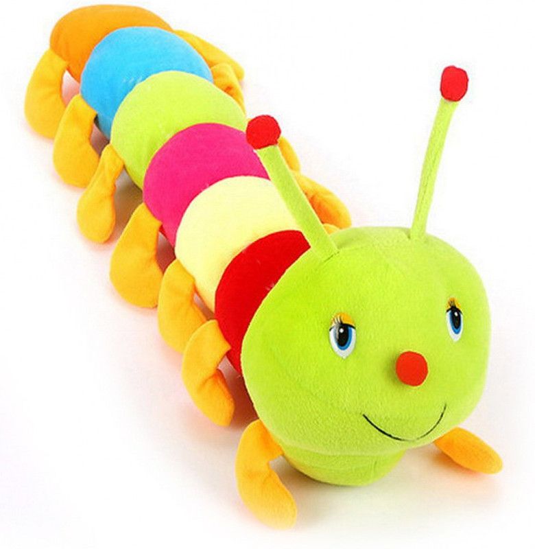 Green Apple Colorful Caterpillar - 13 cm  (Multicolor)
