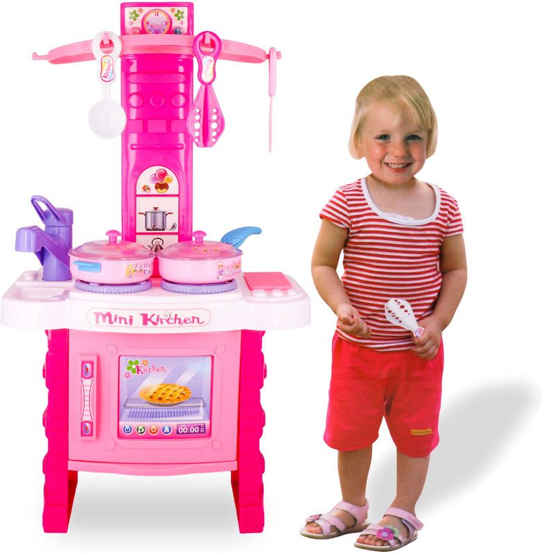 zest 4 toyz Cute Mini Kitchen Set Toy with Lights and Music for Kids