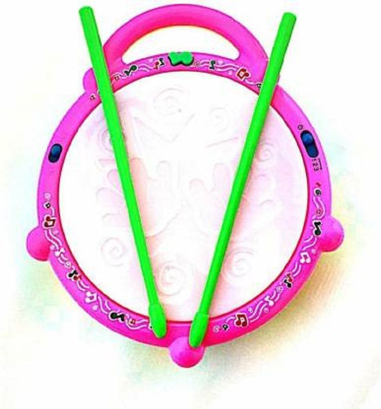 Just97 Flash Drum Set With Music And 3D Lights_20  (Multicolor)