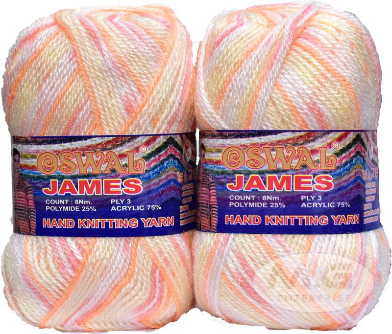 Simi Enterprise Oswal James Knitting Yarn Wool, Butter Cream Ball 600 gm Best Used with Knitting Needles, Crochet Needles Wool Yarn for Knitting. By Oswa J SM-K