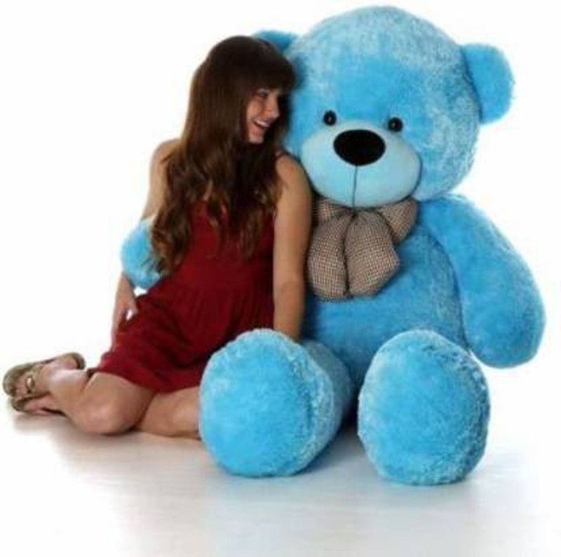 ARGK 3Feet long Soft Cute Teddy Bear For Gift & Other -90 cm ( Blue ) - 90 cm  (Blue)