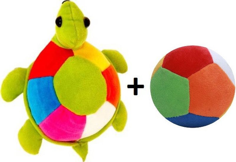tgr Combo Tortoise+Ball - 10 cm  (Multicolor)