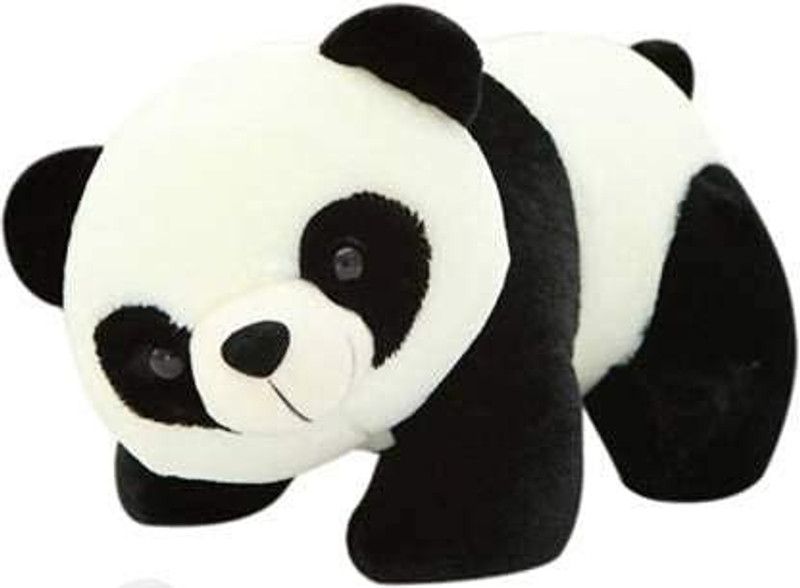 ITSVMOON Cute Panda Soft Toy Gift for Kids, Stuffed Plush Toys for Kids, Baby Girls - 28 cm  (Black, White)