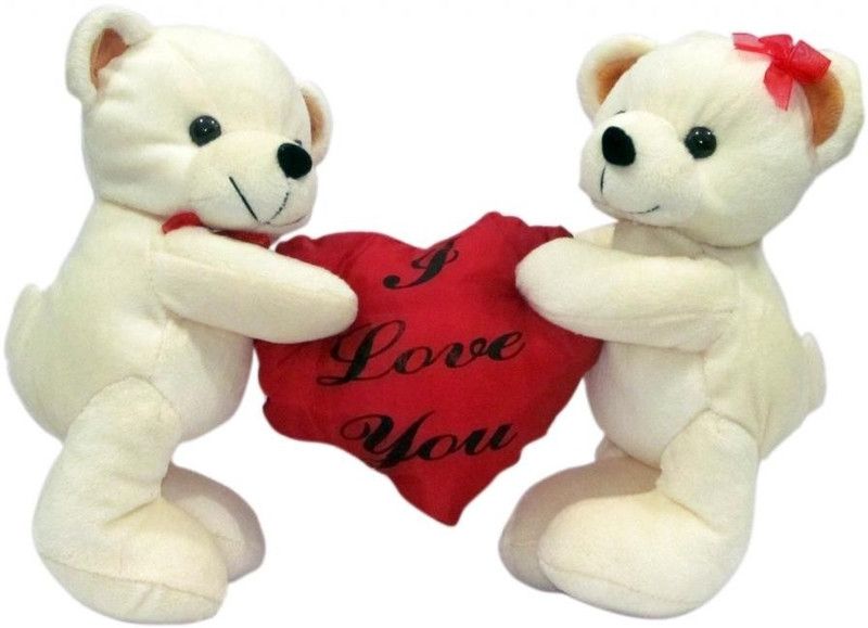 DEALbindaas Kitty Mitty Bear - 7.87402 inch  (White)
