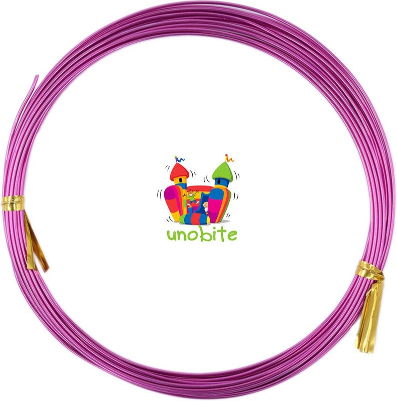 Unobite Pink Color 1mm Aluminium Wire for Jewelry Making, DIY Crafts, Decorations etc(Pink Color, 5 Meters)