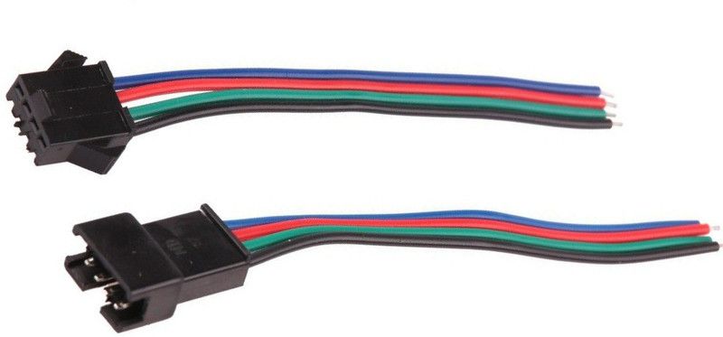 INVENTO 4 sets 4 pin Male and Female 4 wire JST Connector Cable Lock Type Automotive Electronic Hobby Kit